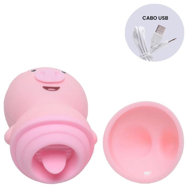 Vibrador Estimulador de Clitóris Porquinho 6 Vibrações