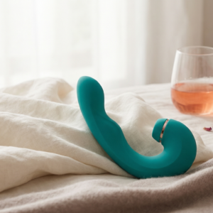 Vibrador Celiné com Sucção e Estimulador Ponto G